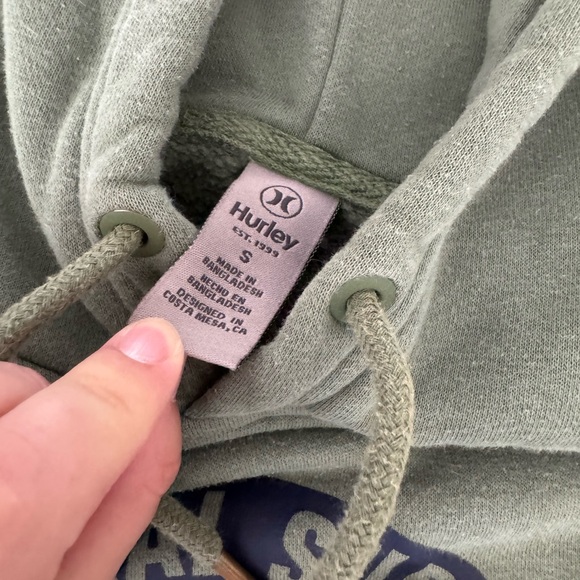 Hurley Olive Green Surf Hoodie - Picture 3 of 3